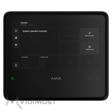 Прилад приймально-контрольний пожежний (ППКП) Ajax EN54 Fire Hub Jeweller Black